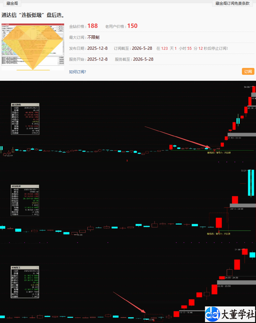 金钻1888Y的通达信 【低吸连板前】专注捕捉埋伏主升浪与低吸连板节点 信号全天锁定